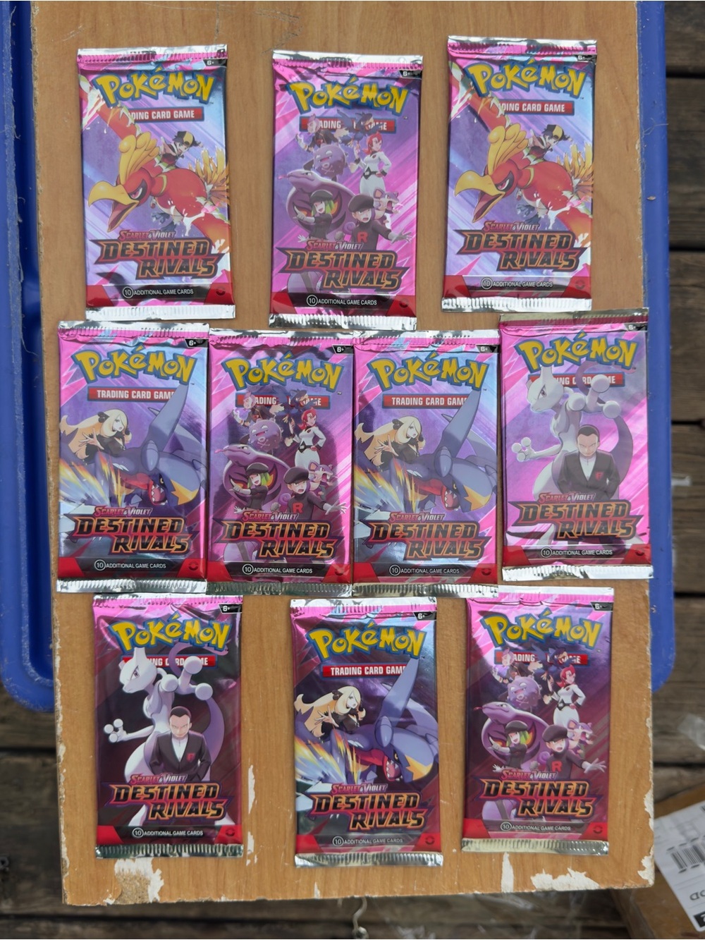 Pokemon Destined Rivals Booster Packs x10